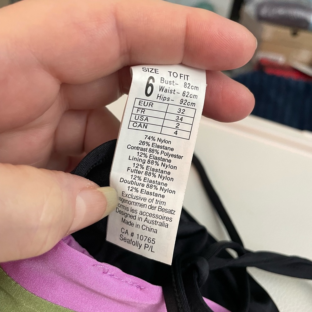 NWT Seafolly Las Palmas bikini top - Picture 5 of 10